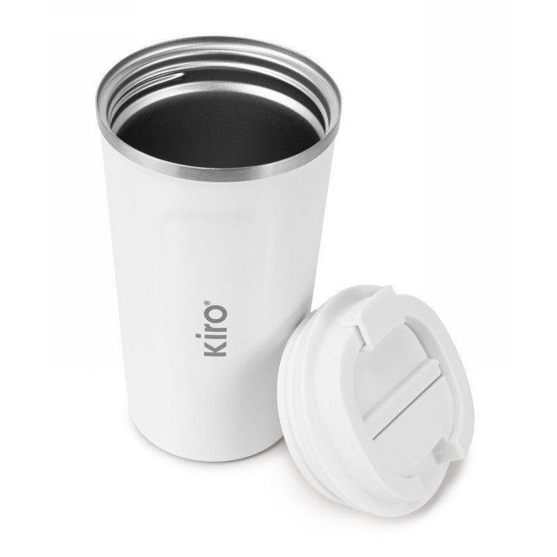 Termopuodelis su vakuumine izoliacija KIRO KI510W, baltos spalvos, 510 ml