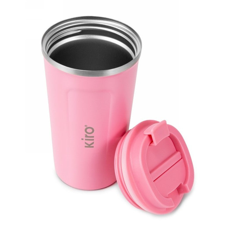 Termopuodelis su vakuumine izoliacija KIRO KI511P, rožinės spalvos, 510 ml
