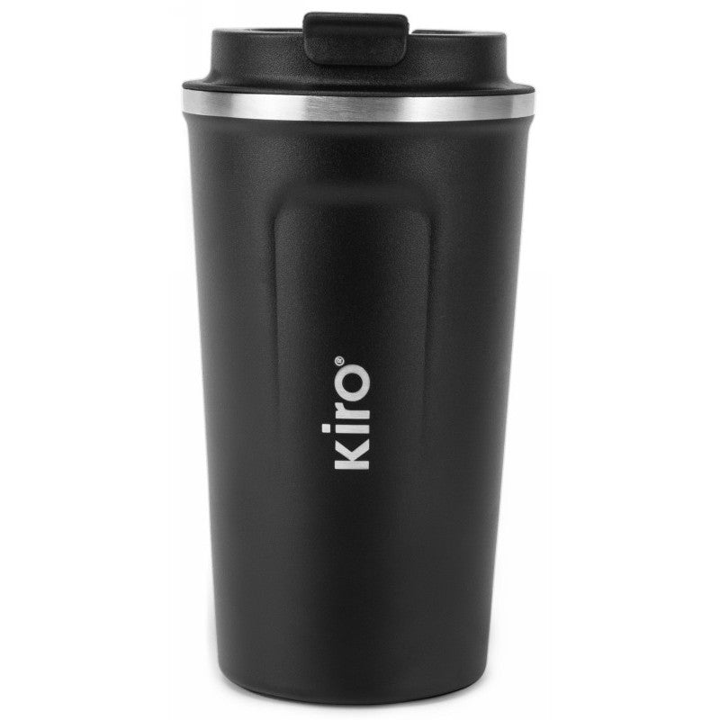 Termopuodelis su vakuumine izoliacija KIRO KI512B, juodos spalvos, 510 ml