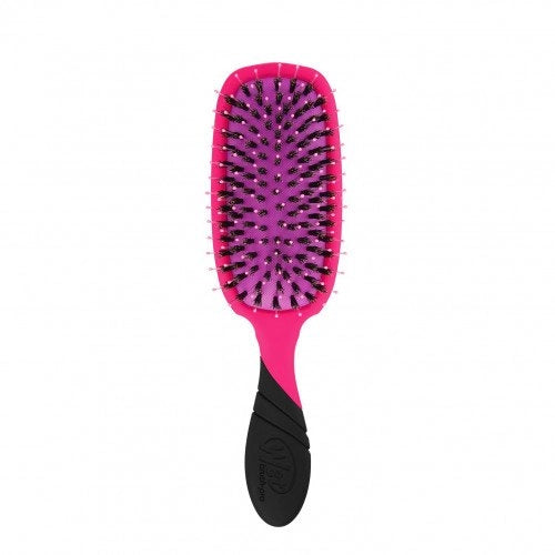 WetBrush Shine Enhancer Plaukų šepetys su natūraliais šereliais Pink