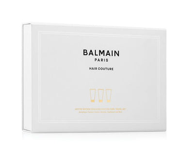BALMAIN HAIR Kelioninis rinkinys dažytiems plaukams: šampūnas, kaukė, kondicionierius / Couleurs Couture 50ml Travel Set +DOVANA BALMAIN PLAUKŲ DULKSNA 50 ML