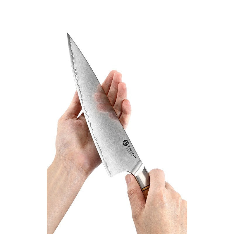 Trijų sluoksnių nerūdijančio plieno peilis Kamazaki Chef Knife KZ41KN, 22 cm