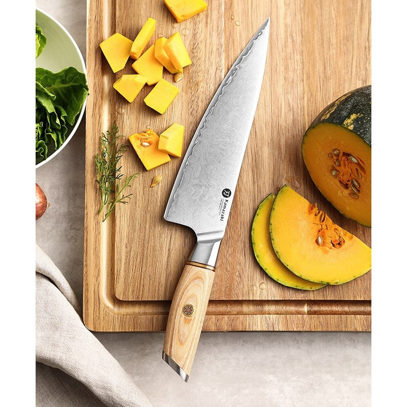 Trijų sluoksnių nerūdijančio plieno peilis Kamazaki Chef Knife KZ41KN, 22 cm
