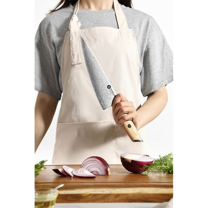 Trijų sluoksnių nerūdijančio plieno peilis Kamazaki Chef Knife KZ41KN, 22 cm