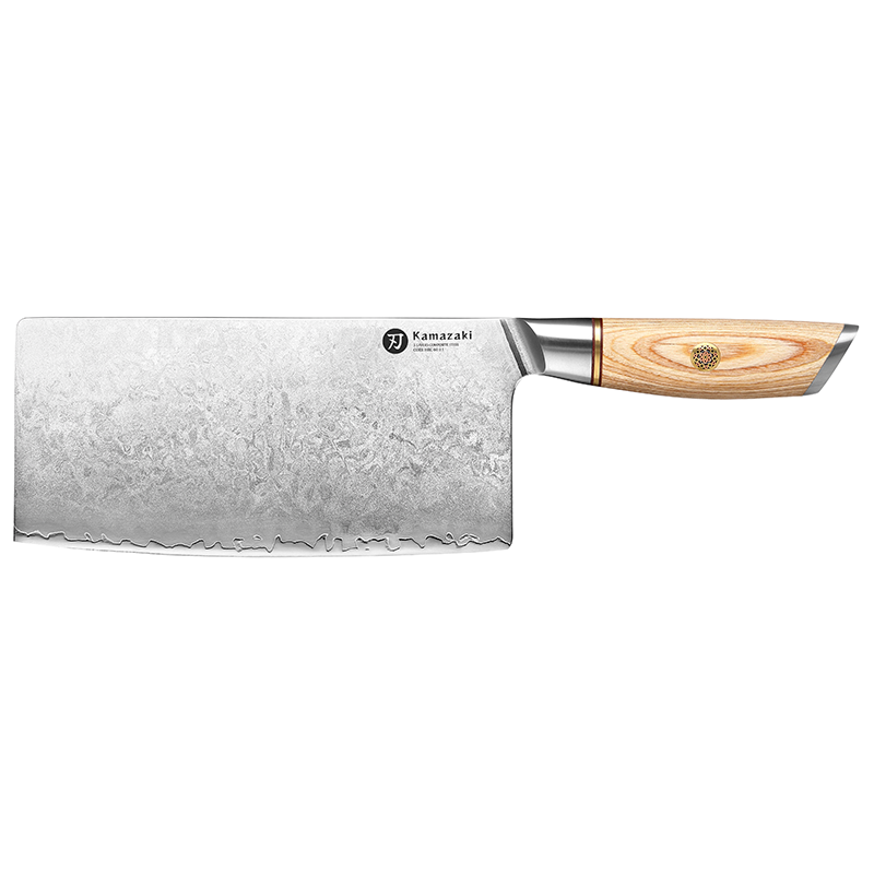 Trijų sluoksnių nerūdijančio plieno peilis Kamazaki Cleaver Knife, KZ42KN, 19 cm