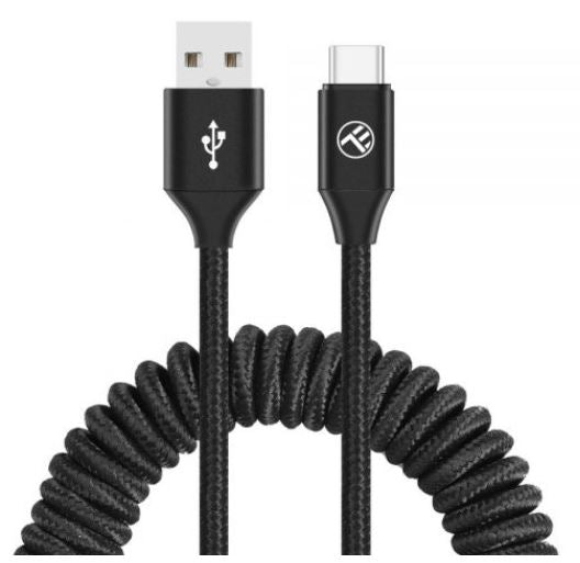 Tellur Data Cable Extendable USB to Type-C 3A 1.8m Black