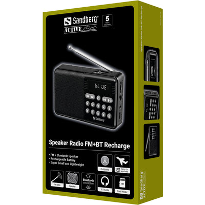 Sandberg 421-18 Speaker Radio FM+BT Recharge