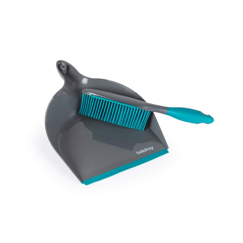 Beldray LA034191UFFEU7 Antibac Pet Plus+ Rubber Head Dustpan & Brush Set