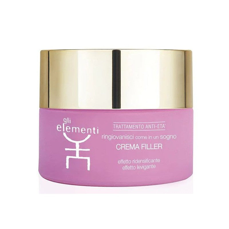 Facial skin smoothing cream Gli Elementi Filler Cream GLI01038, with hyaluronic acid, 50 ml