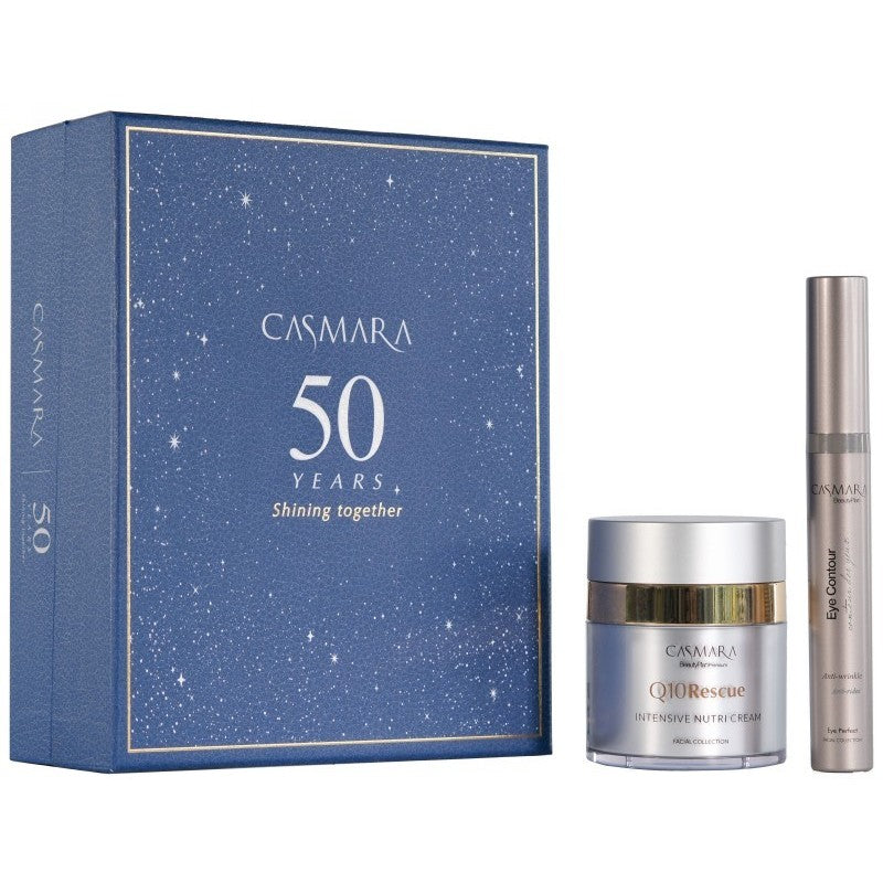 Veido priežiūros priemonių rinkinys Casmara Beauty Box CASAL24255, rinkinį sudaro: veido kremas 50 ml, paakių kremas 15 ml