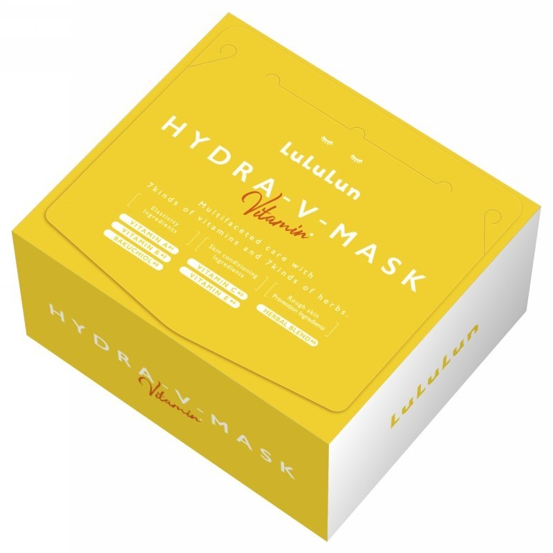 Vienkartinių veido kaukių rinkinys LuLuLun Hydra V-Mask Vitamin Sheet Mask 28-pack LU10301, 28 vnt.