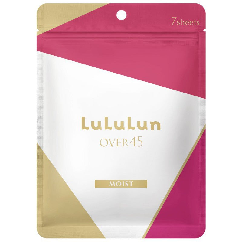 A set of disposable face masks LuLuLun Over 45 Camellia 7 Pack, intensely moisturizing, protects the skin from aging, 7 pcs. LU68900