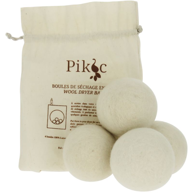 Шерстяные шарики для сушки PIKOC Dryer Balls *4 +подарочная маска для лица Mizon