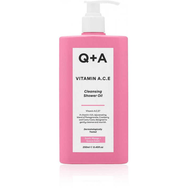 Q+A Vitamin ACE Cleansing Shower OIl Cleansing shower oil, 250ml