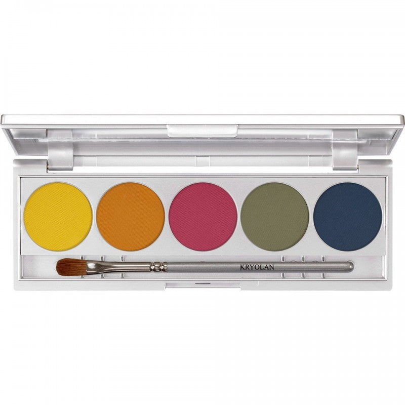 Kryolan Viva Color eyeshadow palette, 5 colors