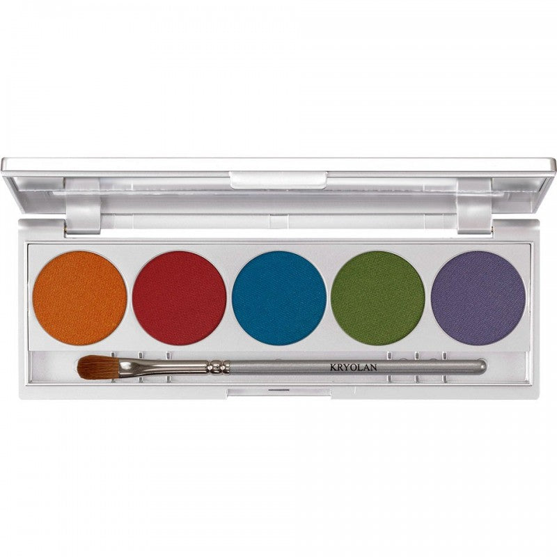 Kryolan Viva Color eyeshadow palette, 5 colors