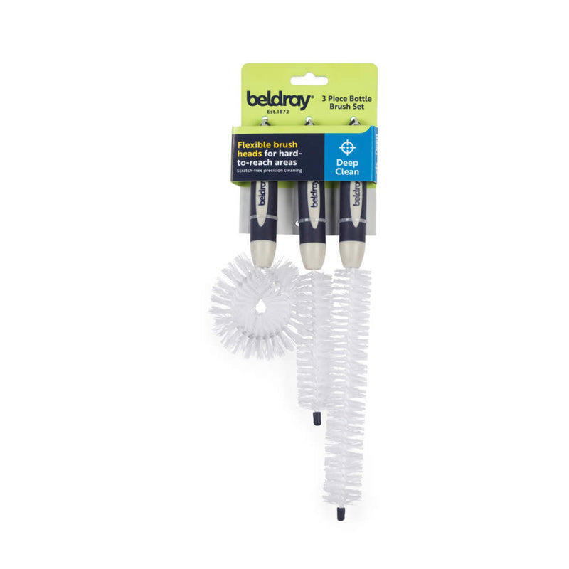 Beldray LA030117FEU7 Deep Clean 3-Piece Bottle Brush Set