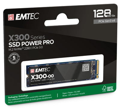 Emtec SSD M2 NVMe PCIe 3 X300 128GB Power Pro
