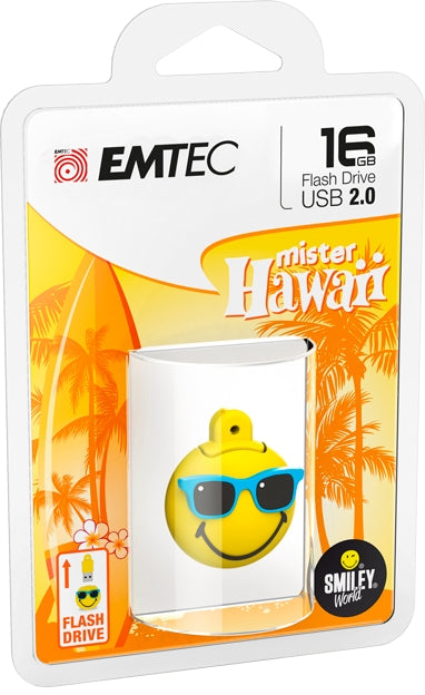 Emtec USB2.0 SW108 16GB SW Mister Hawaii Yellow