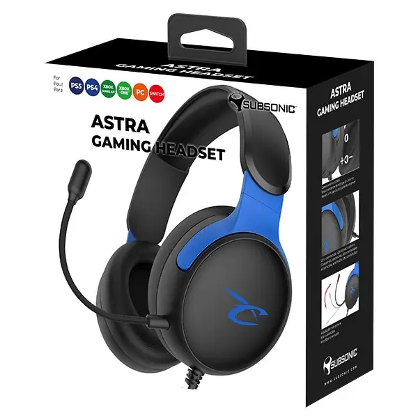 Subsonic Astra Gaming Headset black/blue