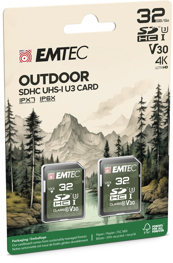 Emtec SD 32GB UHS-I U3 V30 Outdoor 2 pcs