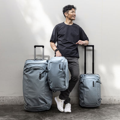 Thule 4986 Chasm Carry on Wheeled Duffel Bag 40L Pond Grey