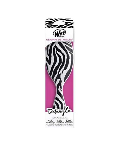 WetBrush Safari Original Detangler Plaukų šepetys Zebra