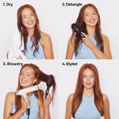 WetBrush Easy Blowout Brush Detangle, Blow-dry & Heat Style Plaukų šepetys džiovinimui 1 vnt.