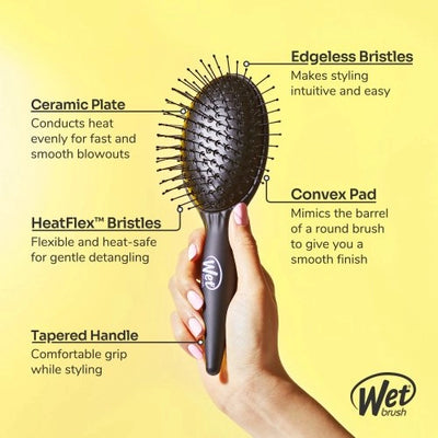 WetBrush Easy Blowout Brush Detangle, Blow-dry & Heat Style Plaukų šepetys džiovinimui 1 vnt.