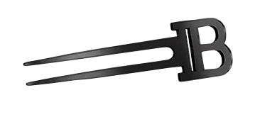 BALMAIN HAIR Išskirtinis plaukų segtukas, įkvėptas Paryžiaus elegancijos / Hair Fourche Black +DOVANA BALMAIN PLAUKŲ DULKSNA 50 ML