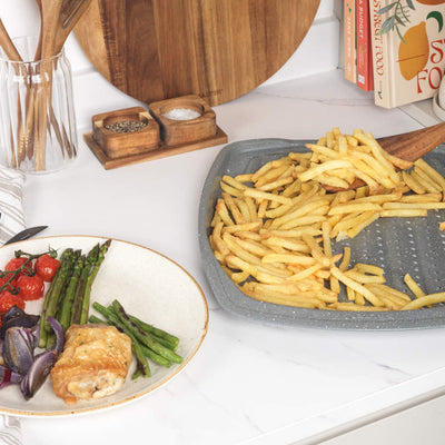 Salter BW08473G1EU7 Marblestone 38cm Chip Tray