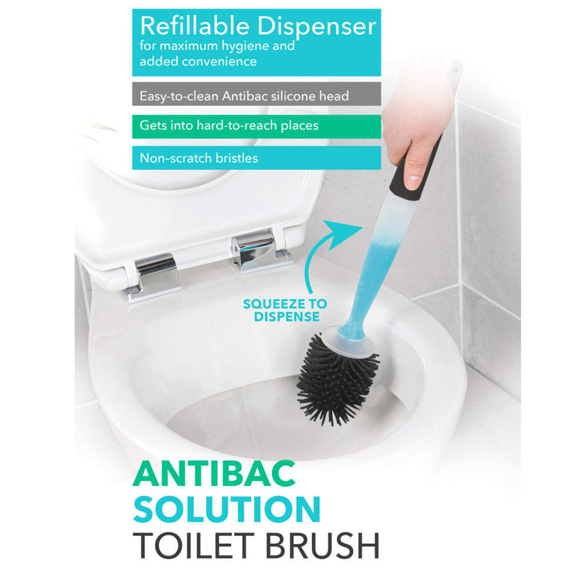 Beldray LA033996UFFEU7 Antibac Toilet Brush - Grey