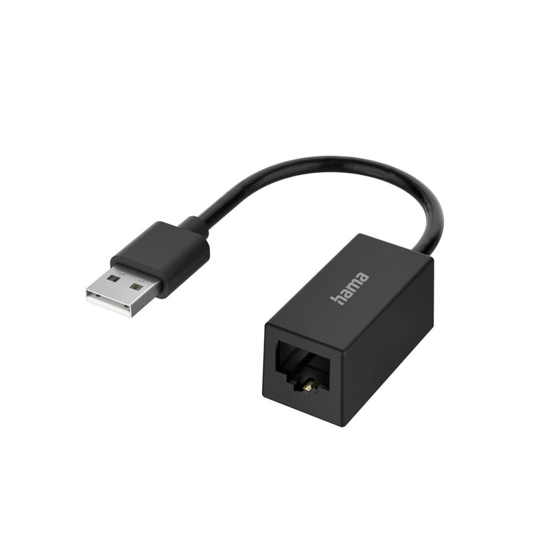 Hama 00200324 Сетевой адаптер, USB-штекер — гнездо LAN/Ethernet, Fast Ethernet