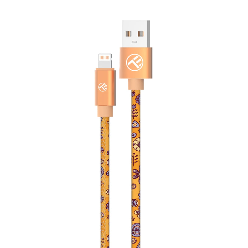 Кабель Tellur Graffiti USB-Lightning 3A 1м Оранжевый