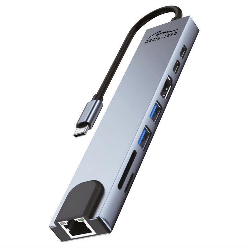 Media-Tech MT5046 8in1 USB-C LAN HUB PRO