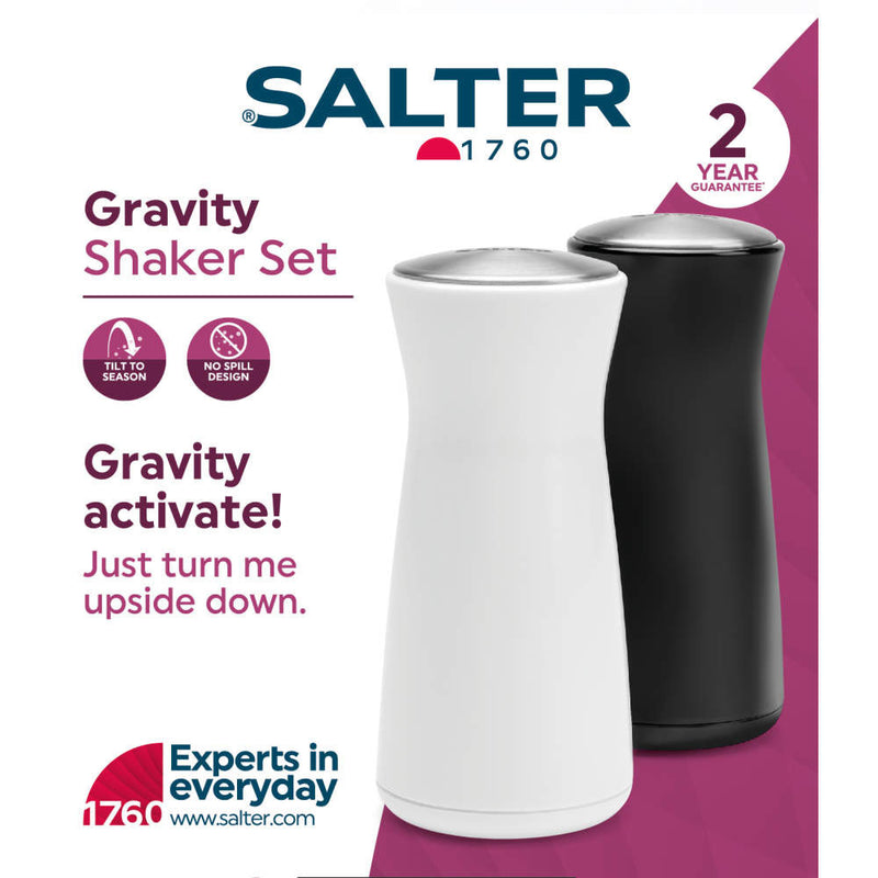 Salter BW129471EU7 Gravity Salt & Pepper Shaker Set