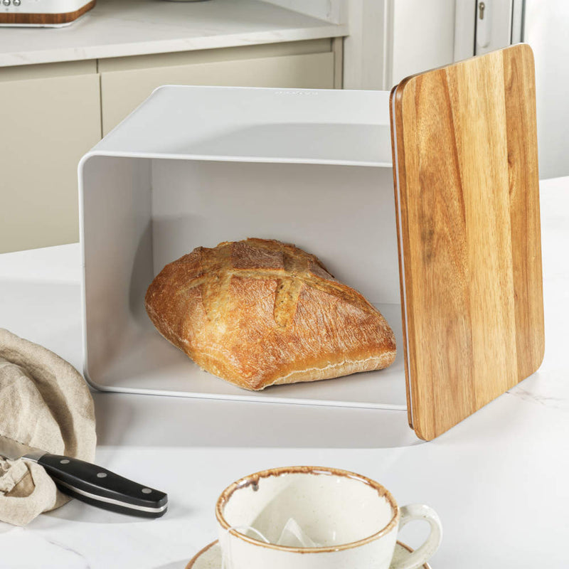Salter BW12899WEU7 Toronto Bread Bin White/Wooden