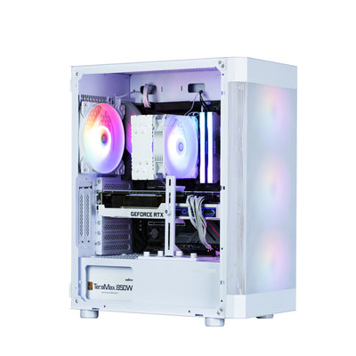 Zalman i4 TG Белый, вентилятор RGB x4