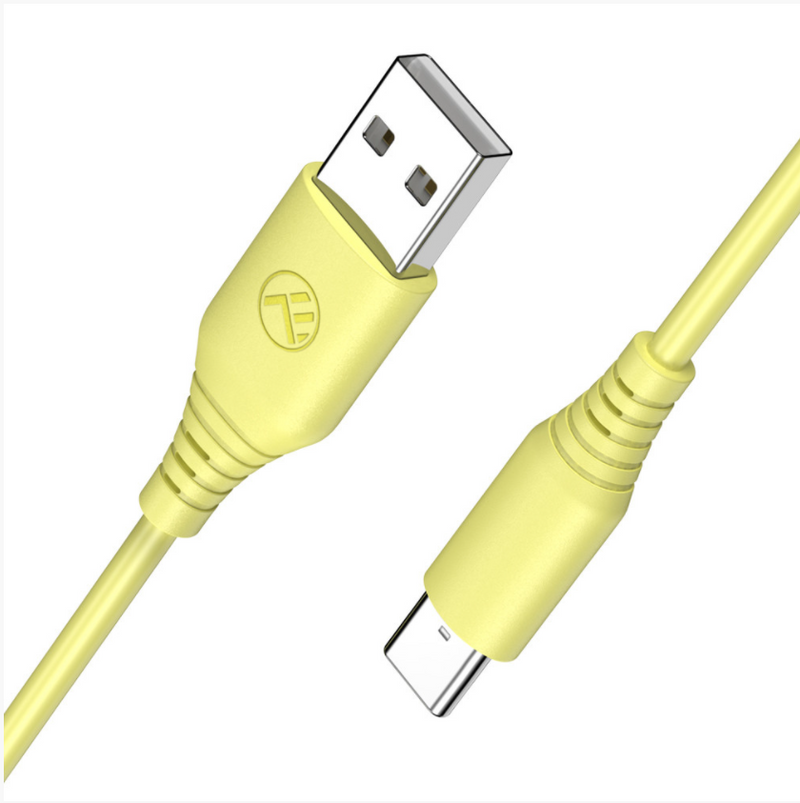 Tellur Silicone USB to Type-C Cable 3A 1m Yellow