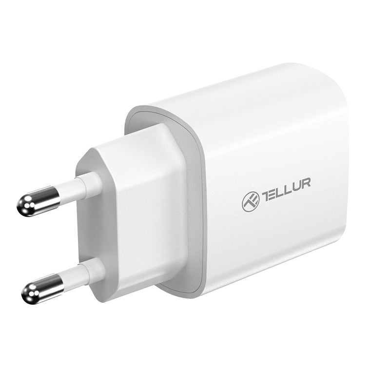 Настенное зарядное устройство Tellur 20W USB-C PD белое