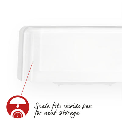 Salter 112 WHFEU12 Compact Mechanical Kitchen Scales, 3kg Capacity white