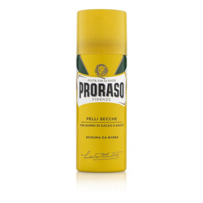 Желтая пена для бритья Proraso питательная и регенерирующая 50 мл