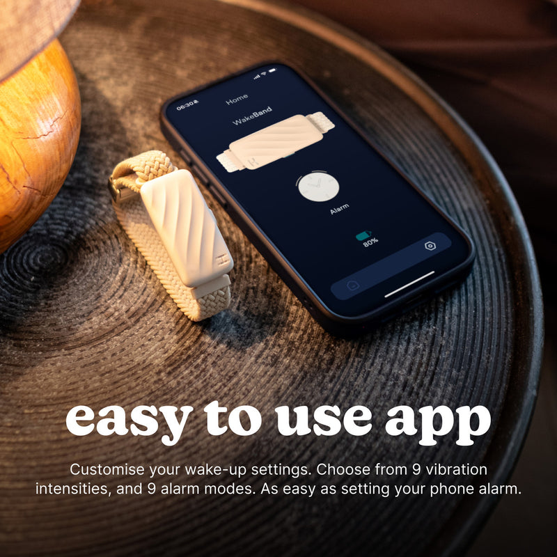 Homedics  SS-WB100BK-WW WakeBand, Your Silent Alarm, Black