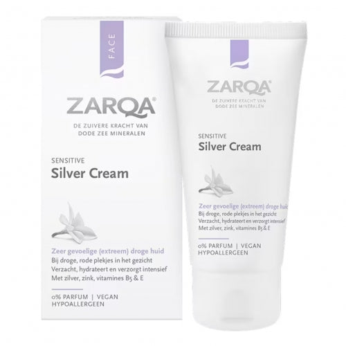 Крем для лица ZARQA Sensitive Silver, 30 мл 