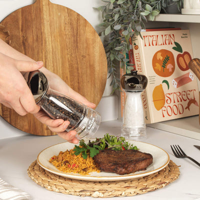 Salter BW12949GEU7 Harper Mill Set Clear/Grey