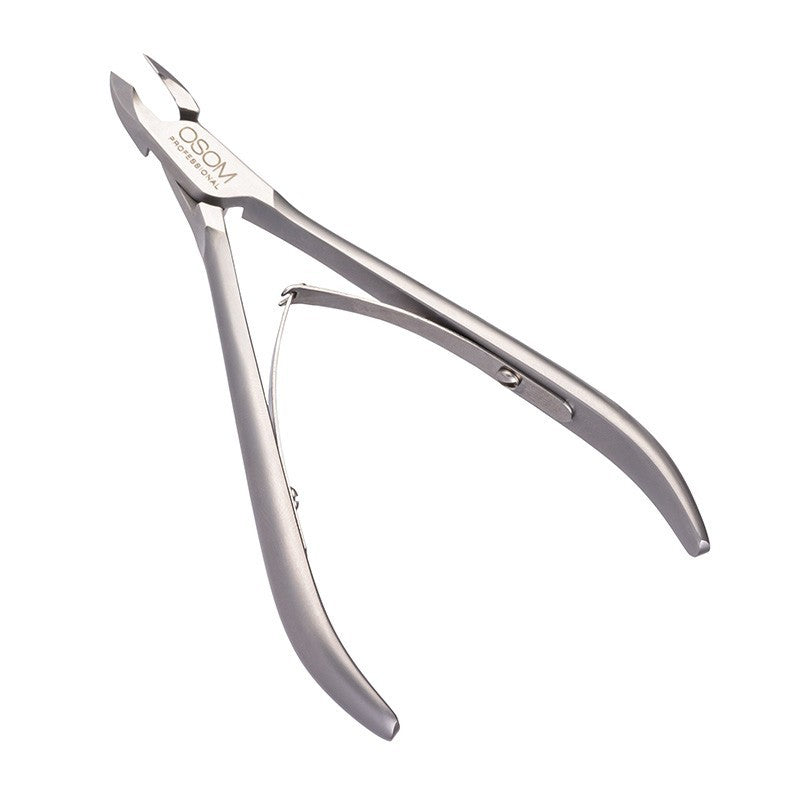 Cuticle tweezers for professional use OSOM Professional Stainless Steel OSOMPKD21519, 4 mm