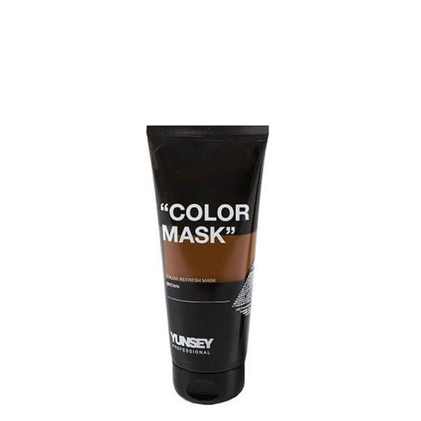 Yunsey Маска поддерживающая цвет "Коричневый" 200 мл + в подарок средство для волос Previa