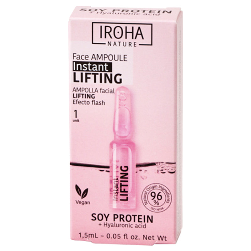 Fast-acting facial skin tightening ampoule Iroha Instant Flash Lifting Ampoule Shot, 1.5 ml