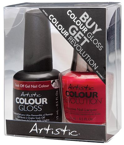 Set: Gel polish and nail polish Artistic Duets (15 colors)