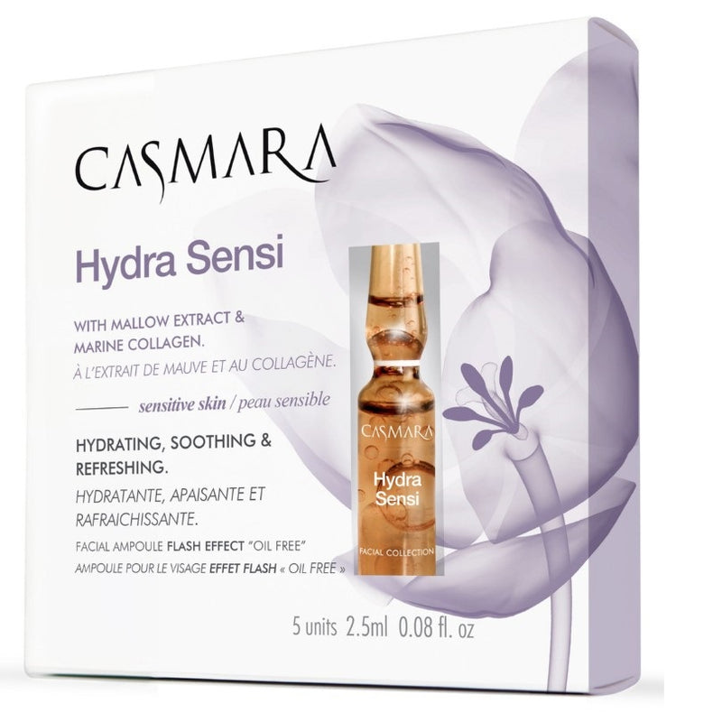 Ampoules for facial skin Casmara Hydra Sensi Ampoule CASA00014, moisturizing, revitalizing facial skin, 2.5 ml, 5 pcs